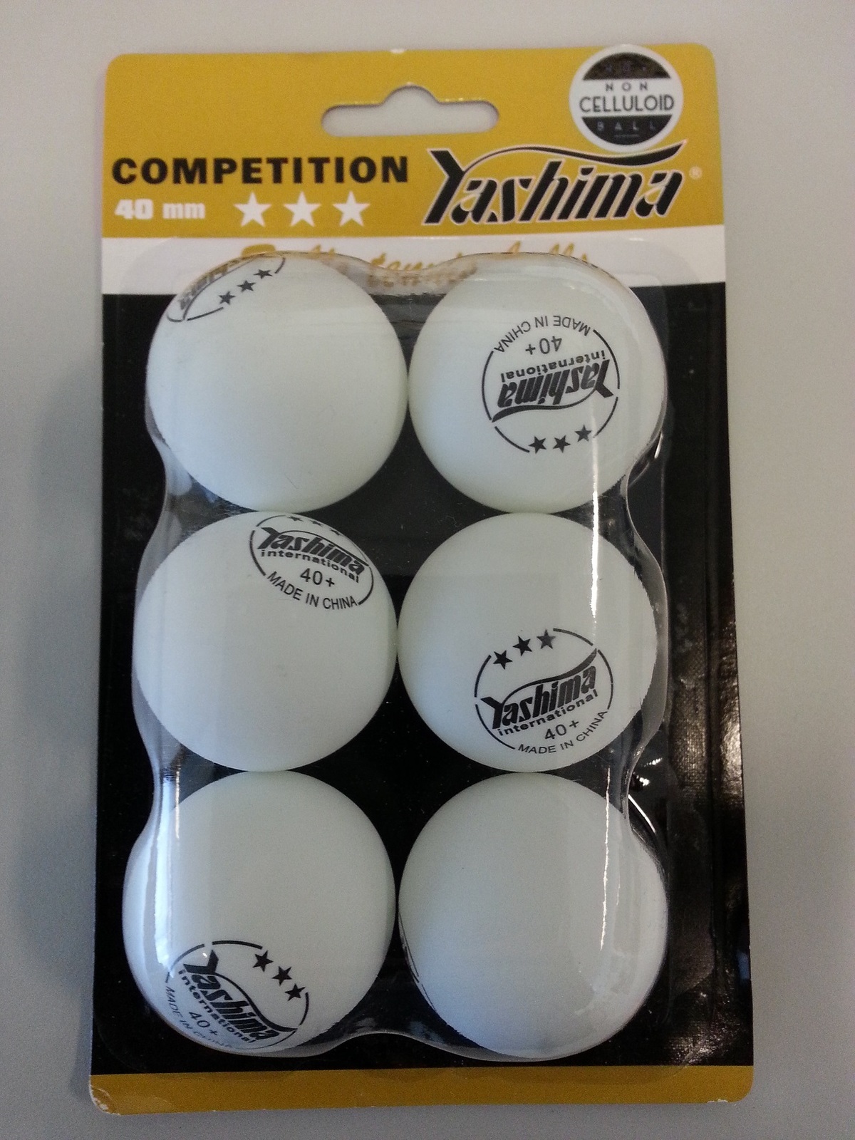 Yashima 3 Star 40mm Table Tennis Balls